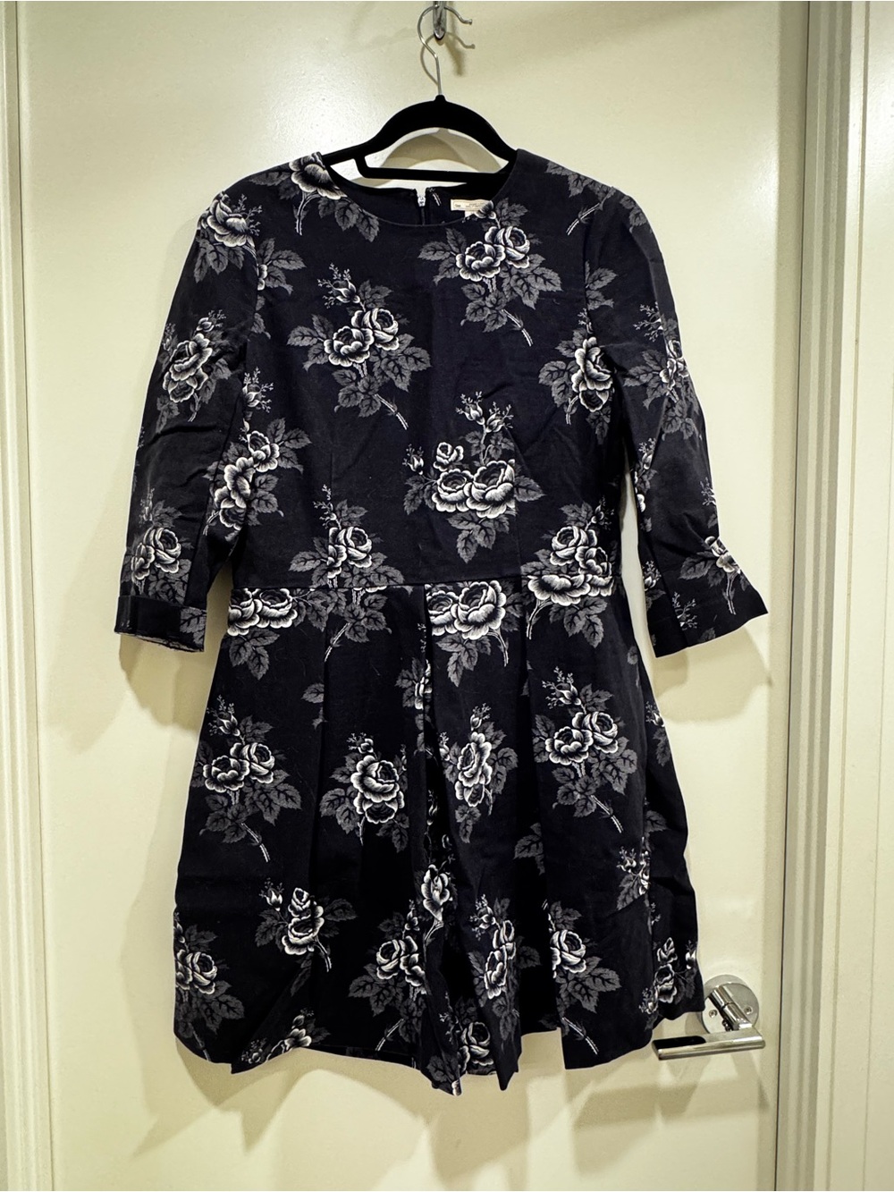 GAP Navy Dress with White Rose Print